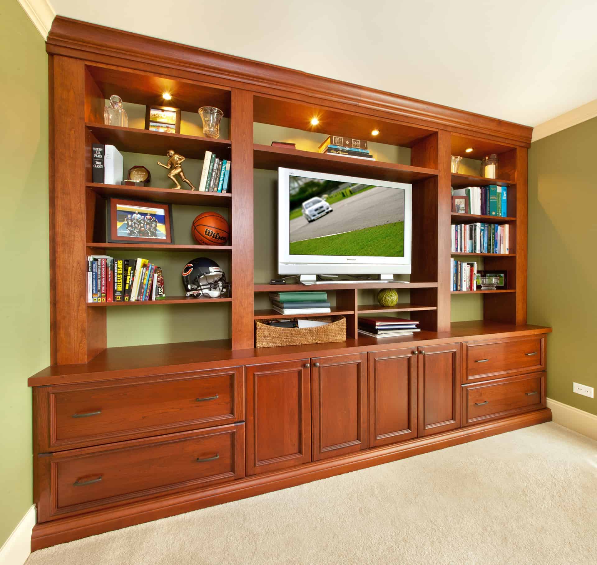 Wooden entertainment cabinet
