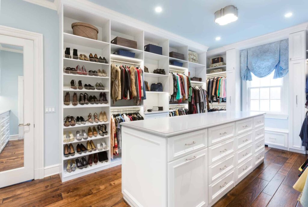 white closet