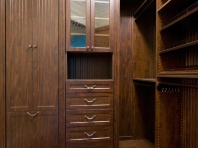 wooden closet