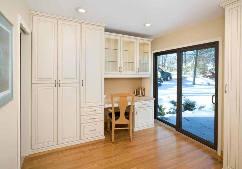 White closet with table custom