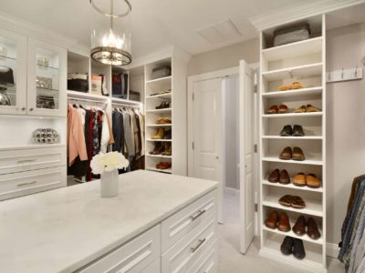 Luxurious white closet