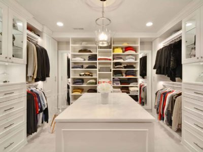 Luxurious white closet