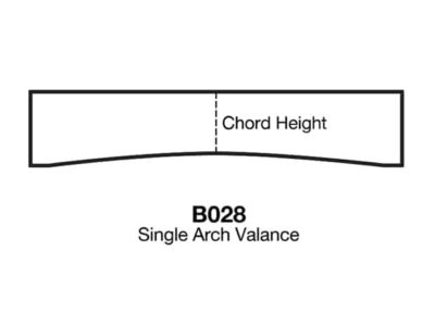 B028-Single Arch Valance