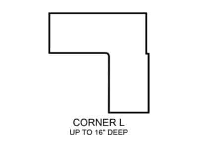 Corner L Shelf