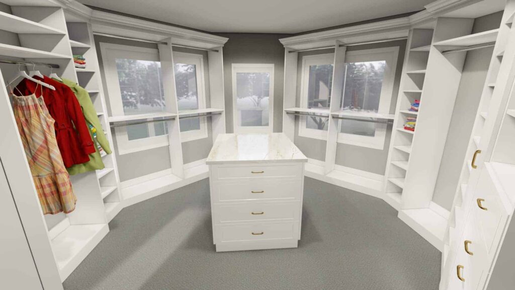 Octagon closet space