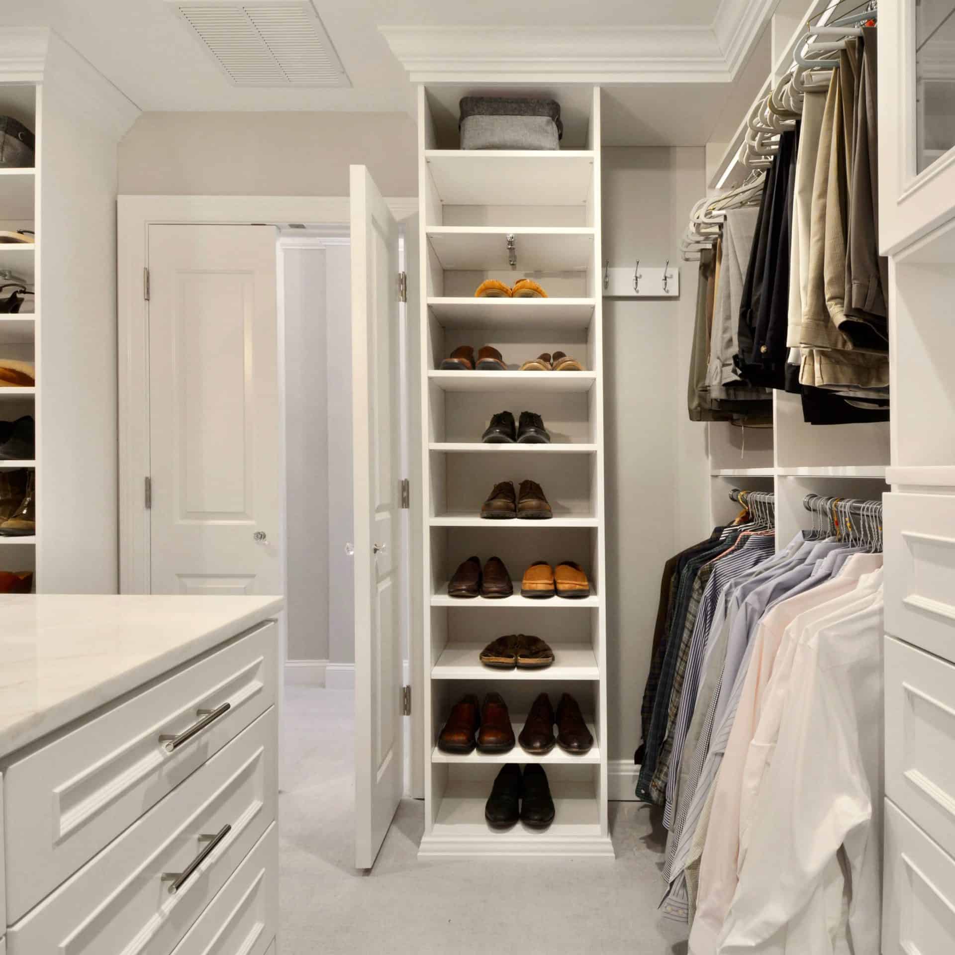 White custom closet